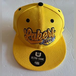 Los Angeles Lakers Ultra Game NBA Snapback Hat VGYC056F Yellow NWT sportswear